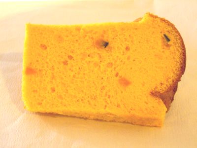 秋季限定「かぼちゃ」のシフォンケーキ