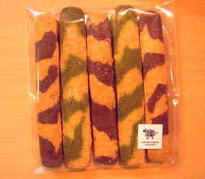 ココアと抹茶のマーブルクッキー